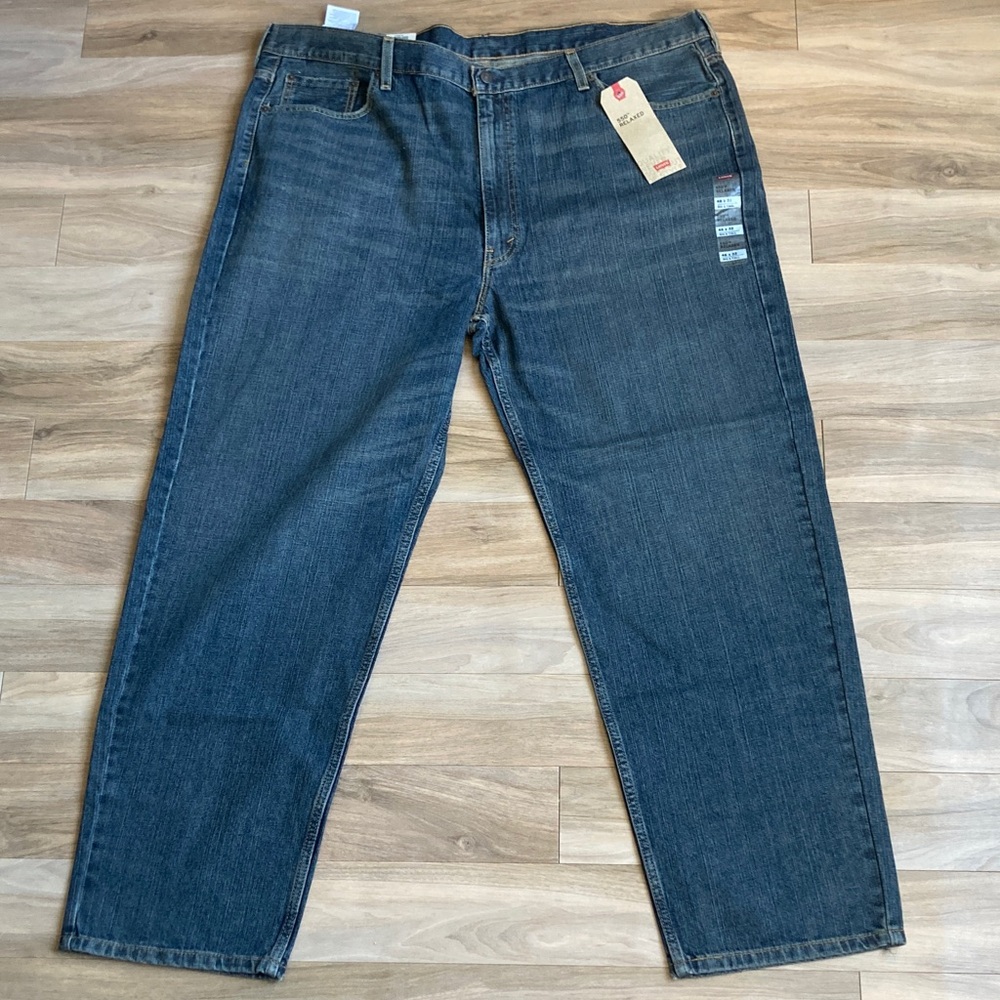 Levi’s 550 relaxed jean loose through thigh tapered leg cotton 46 X 32 - Picture 10 of 17